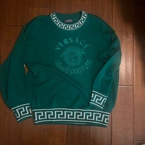 Versace green men's sweater size medium adult